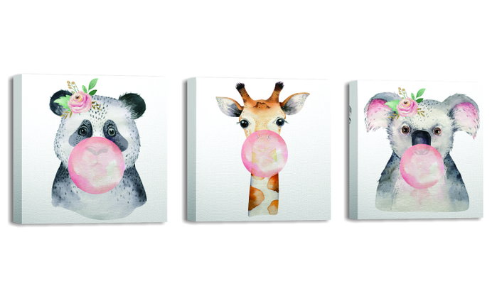 Wallity FAH10 Cuadros Decorativos sobre Lienzo Multicolor (Set de 3) Wallity FAH10 Cuadros Decorativos sobre Lienzo Multicolor (Set de 3)